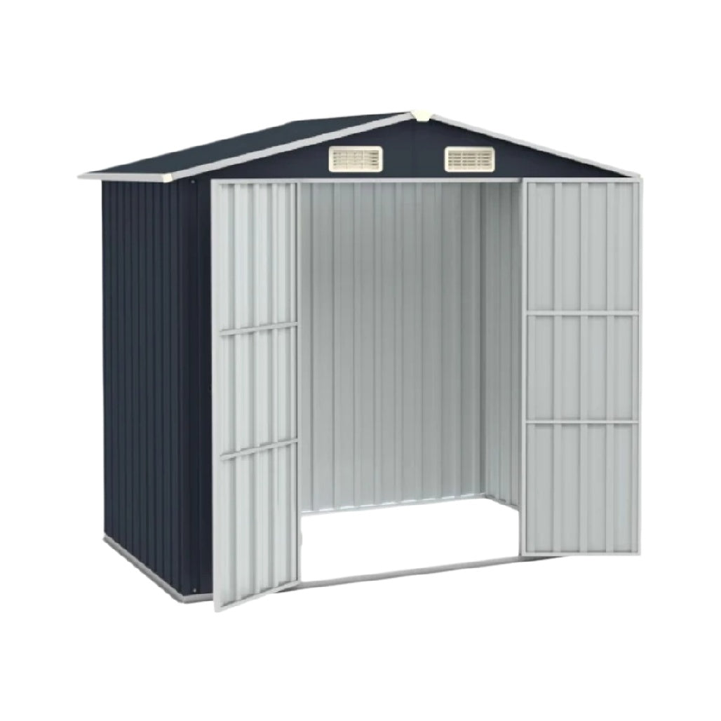 Abri de jardin en métal pour rangement extérieur - 200 x 100 x 160