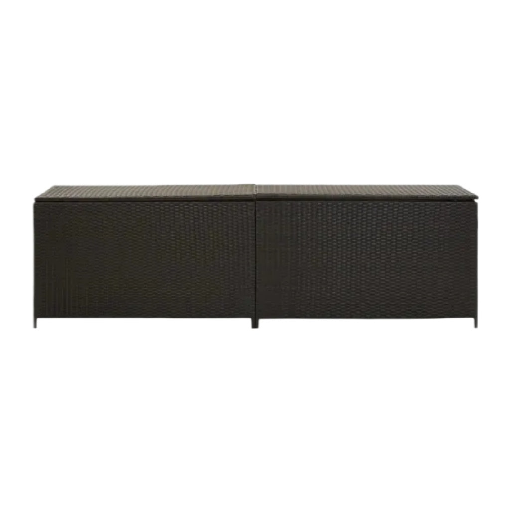 Coffre de rangement de jardin en résine tissée - 150 x 50 x 60