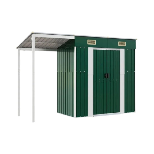 Abri de jardin en métal pour rangement extérieur - acier galvanisé - 200 x 120 x 180